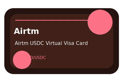 Airtm USDC Virtual Visa Card Visa USD card