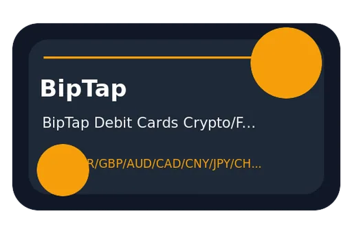 BipTap Debit Cards unknown USD card