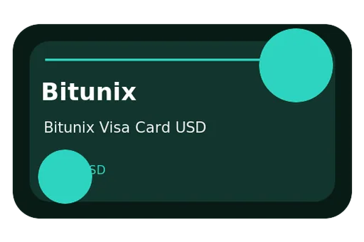 Bitunix Visa Card Visa USD card