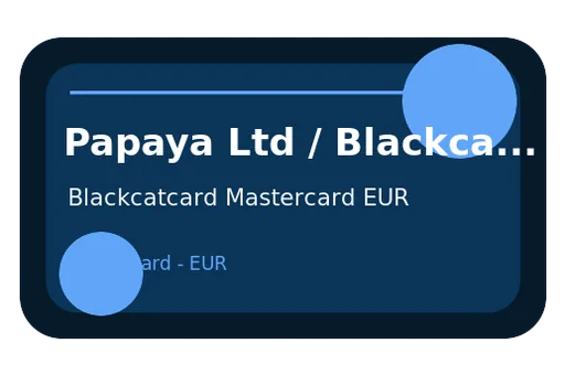 Blackcatcard Mastercard EUR card