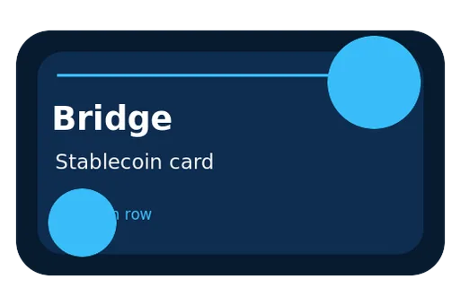 Bridge Stablecoin-Backed Card Program unknown USD card