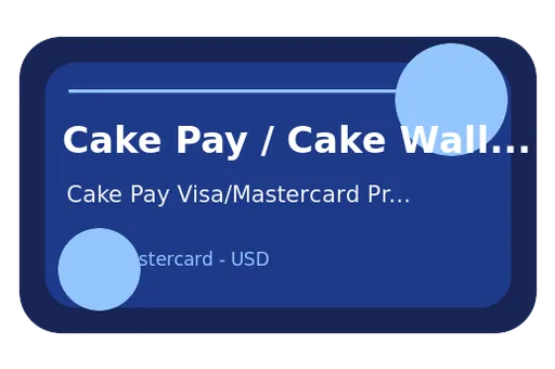 Cake Pay Visa USD card