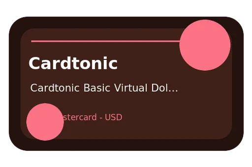 Cardtonic Basic Virtual Dollar Card USD Visa USD card