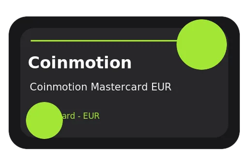 Coinmotion Mastercard Mastercard EUR card