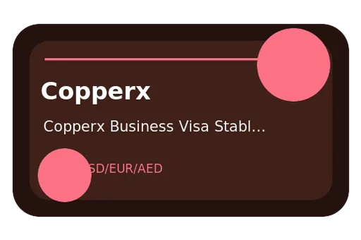 Copperx Business Visa Stablecoin Account Visa USD card