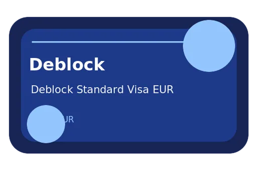 Deblock Standard Standard Visa EUR card
