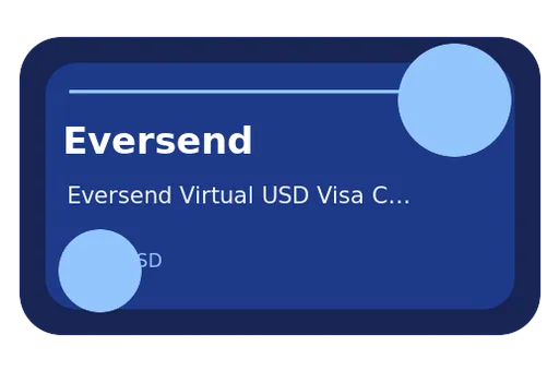 Eversend Virtual USD Visa Card Visa USD card