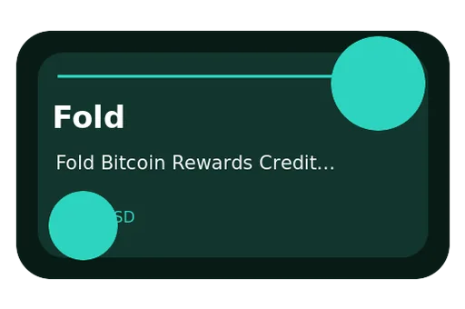 Fold Bitcoin Credit Card Visa USD card