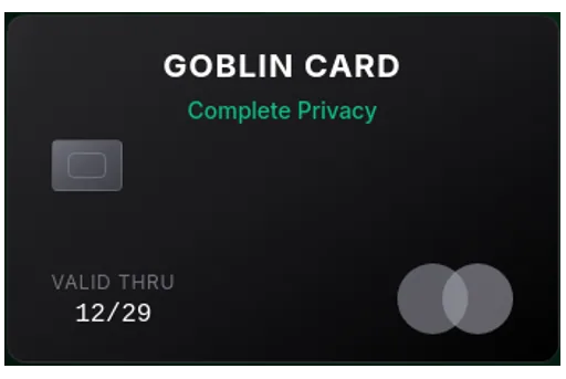 Goblin Card Mastercard MXN card