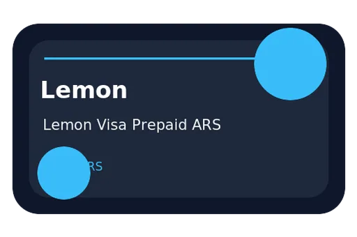 Lemon Card Visa ARS card