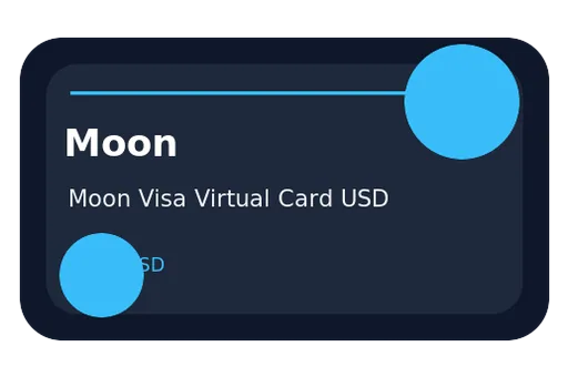 Moon Visa Virtual Card Visa USD card