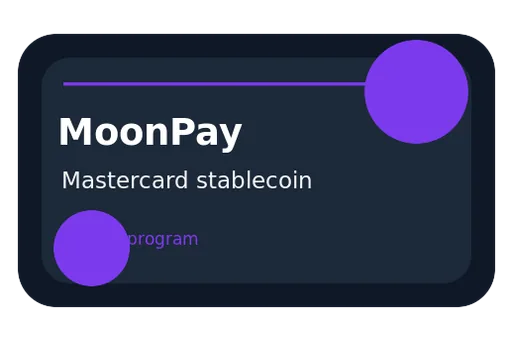 MoonPay Mastercard Stablecoin Card Issuing Mastercard CRYPTO card