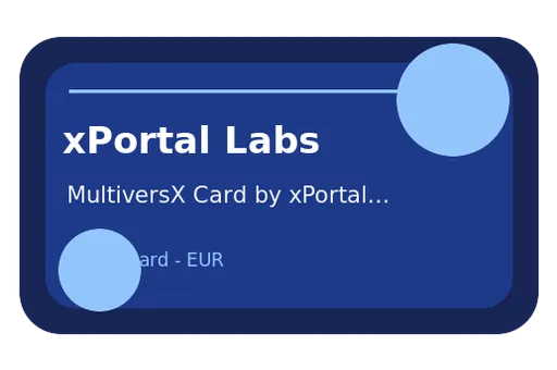 MultiversX Card by xPortal Mastercard EUR card