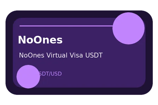 NoOnes Virtual Visa Visa USDT card