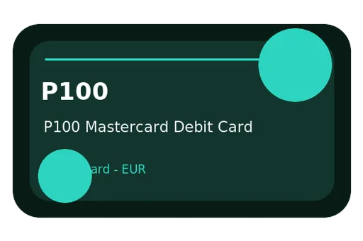P100 Mastercard Debit Card Mastercard EUR card