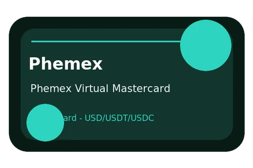 Phemex Virtual Mastercard Mastercard USD card