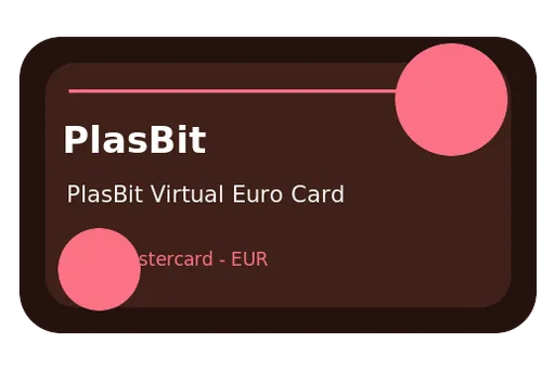 PlasBit Virtual Euro Card Visa EUR card