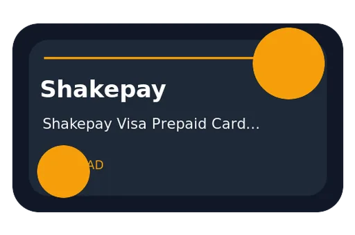 Shakepay Visa Prepaid Card Visa CAD card