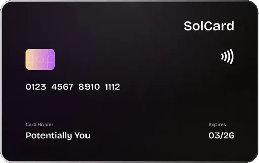 SolCard Visa USD card