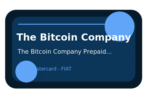 The Bitcoin Company Prepaid Visa/Mastercard Visa FIAT card