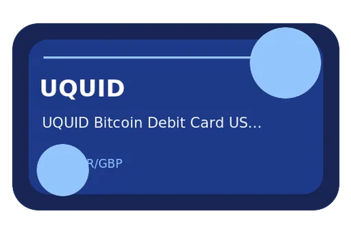 UQUID Bitcoin Debit Card Unknown USD card