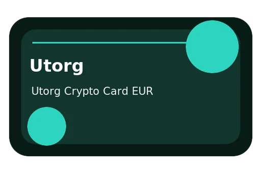 Utorg Crypto Card EUR Unknown EUR card
