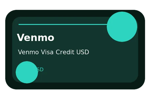 Venmo Credit Card Visa USD card