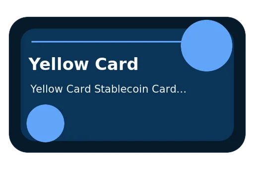 Yellow Card Stablecoin Card Issuing unknown USD card