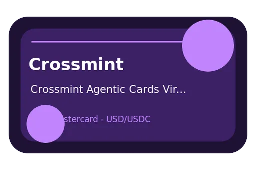 Crossmint Visa USD card