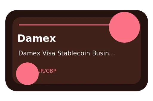 Damex Visa EUR card