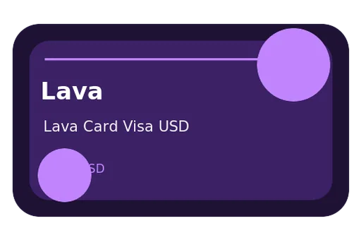 Lava Visa USD card