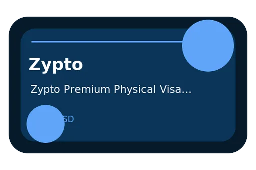 Zypto Visa USD card